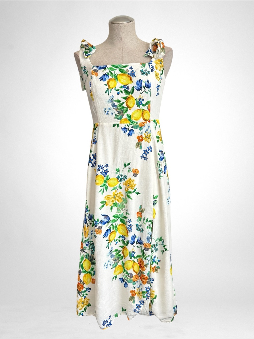 Sézane x Momonì Dorotha Midi Dress — Vicence Print | EU 40 / US 8